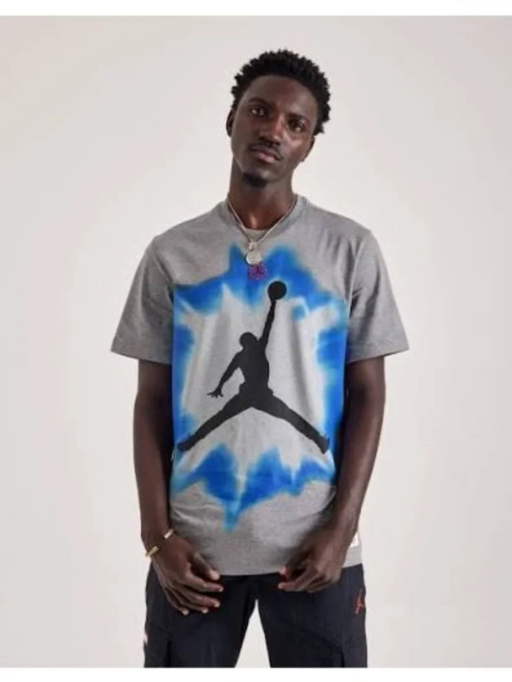 Nike Men's Jordan Core Jumpman tee Gray Size L NEW WITH TAGS